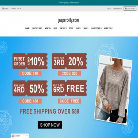 Скриншот главной страницы сайта jasperbelly.com