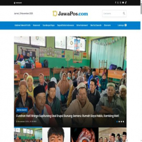 Скриншот главной страницы сайта jawapos.com