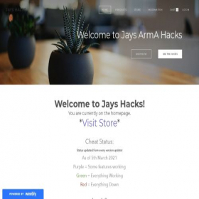 Скриншот главной страницы сайта jayshacks.weebly.com