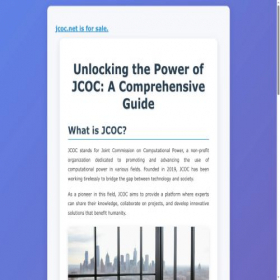Скриншот главной страницы сайта jcoc.net