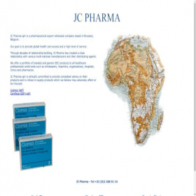 Скриншот главной страницы сайта jcpharma.com