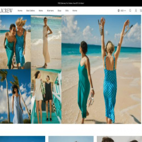 Скриншот главной страницы сайта jcrewshop.store
