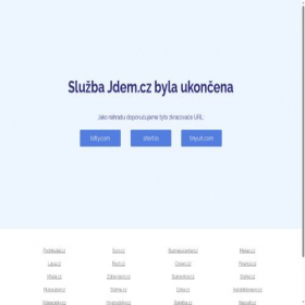 Скриншот главной страницы сайта jdem.cz