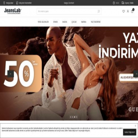 Скриншот главной страницы сайта jeanslab.com