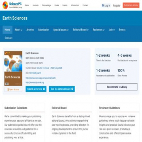Скриншот главной страницы сайта jearthsci.com