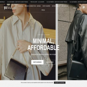 Скриншот главной страницы сайта jeenaa.co.uk