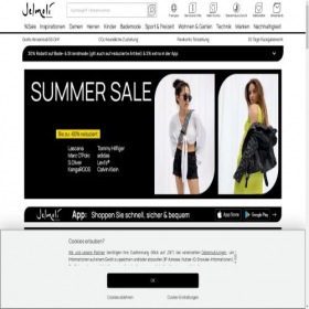 Скриншот главной страницы сайта jelmoli-shop.ch