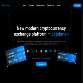 Скриншот главной страницы сайта jetobmen.com