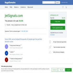 Скриншот главной страницы сайта jetsignals.com