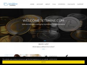 Скриншот главной страницы сайта jetsmine.com