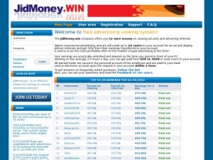 Скриншот главной страницы сайта jidmoney.win