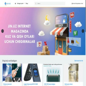 Скриншот главной страницы сайта jin.uz