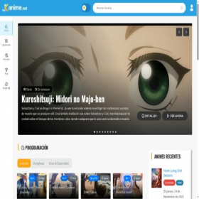 Скриншот главной страницы сайта jkanime.net