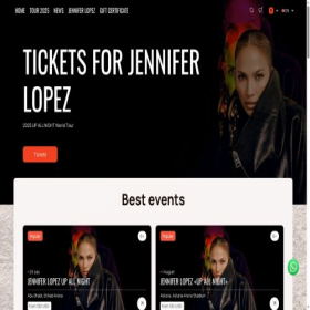 Скриншот главной страницы сайта jloconcert.com