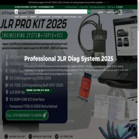 Скриншот главной страницы сайта jlr-topix.com