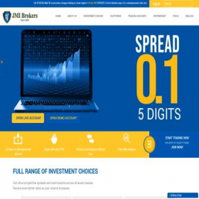 Скриншот главной страницы сайта jmibrokers.com