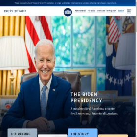 Скриншот главной страницы сайта joebiden.com
