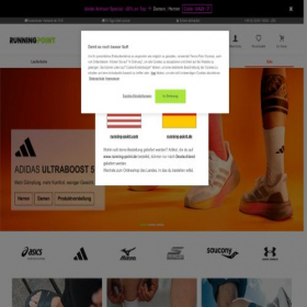 Скриншот главной страницы сайта jogging-point.de