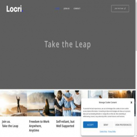Скриншот главной страницы сайта joinlocri.co.uk