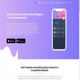 Скриншот главной страницы сайта joinpropellerads.online