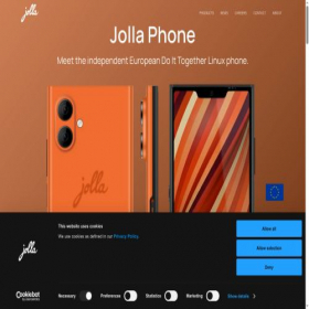 Скриншот главной страницы сайта jolla.com