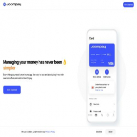 Скриншот главной страницы сайта joompay.com