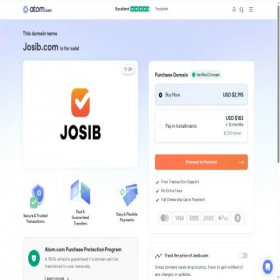 Скриншот главной страницы сайта josib.com