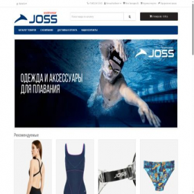 Скриншот главной страницы сайта joss-swimwear.ru