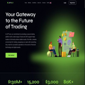 Скриншот главной страницы сайта jptxet.com