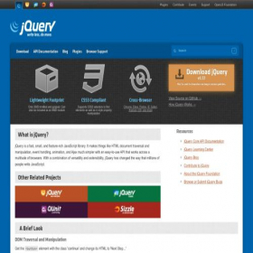 Скриншот главной страницы сайта jquery.com