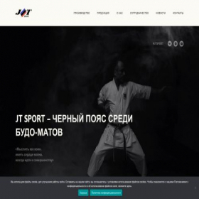 Скриншот главной страницы сайта jt-sport.ru