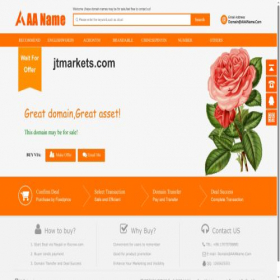 Скриншот главной страницы сайта jtmarkets.com