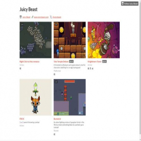 Скриншот главной страницы сайта juicybeast.itch.io