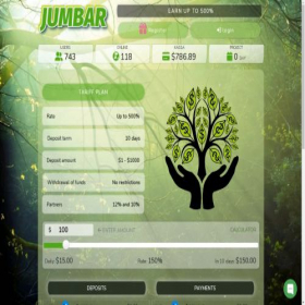 Скриншот главной страницы сайта jumbar.biz