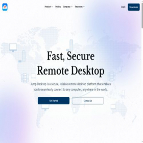 Скриншот главной страницы сайта jumpdesktop.com