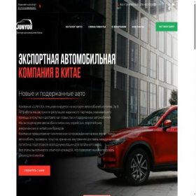 Скриншот главной страницы сайта junyouexport.com