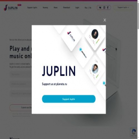 Скриншот главной страницы сайта juplin.com