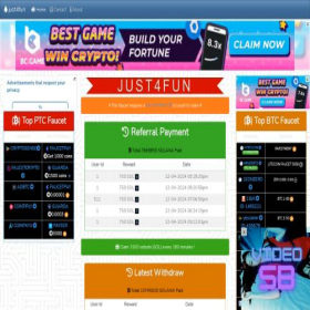 Скриншот главной страницы сайта just4fun.1eon-uno.top