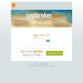 Скриншот главной страницы сайта justbroker.co