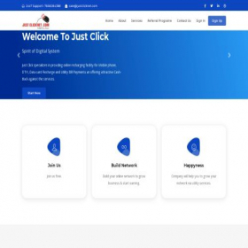 Скриншот главной страницы сайта justclicknet.co