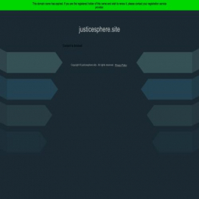 Скриншот главной страницы сайта justicesphere.site