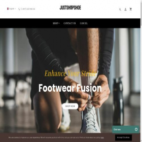 Скриншот главной страницы сайта justshopshoe.com
