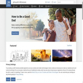 Скриншот главной страницы сайта jw.org