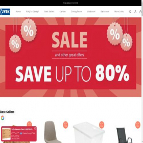 Скриншот главной страницы сайта jysk-sale.com