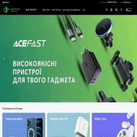Скриншот главной страницы сайта k-space.com.ua