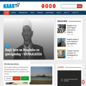 Скриншот главной страницы сайта kaabtv.com
