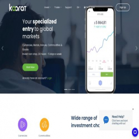 Скриншот главной страницы сайта kaarat.com