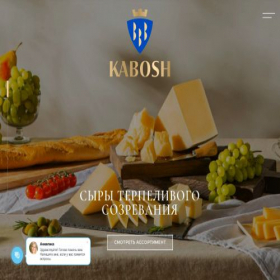 Скриншот главной страницы сайта kabosh.ru