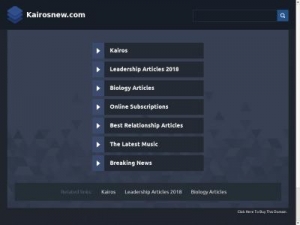 Скриншот главной страницы сайта kairosnew.com