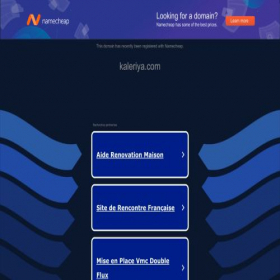 Скриншот главной страницы сайта kaleriya.com